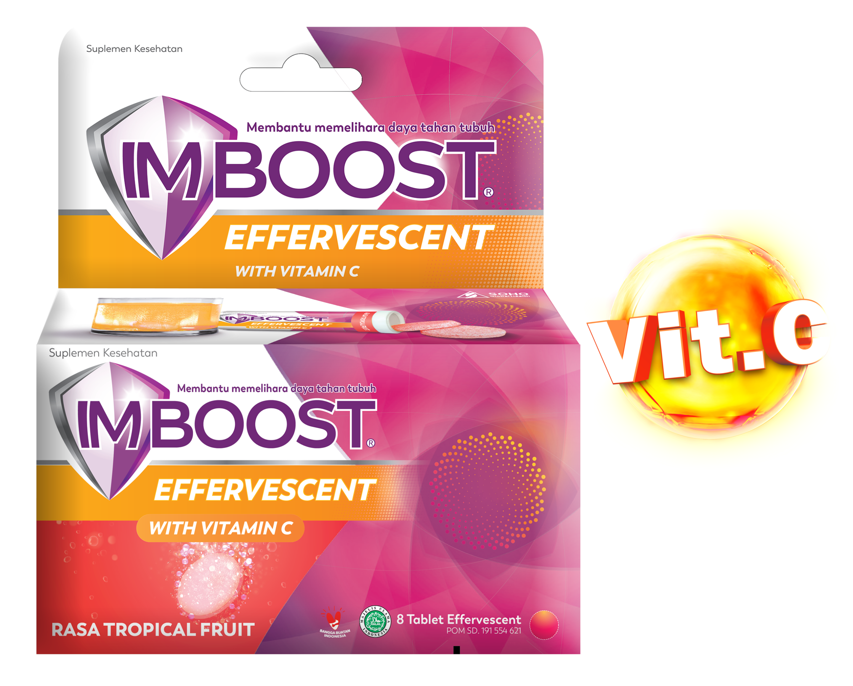 EFFERVESCENT FRUITY TUBE 8 TABLET