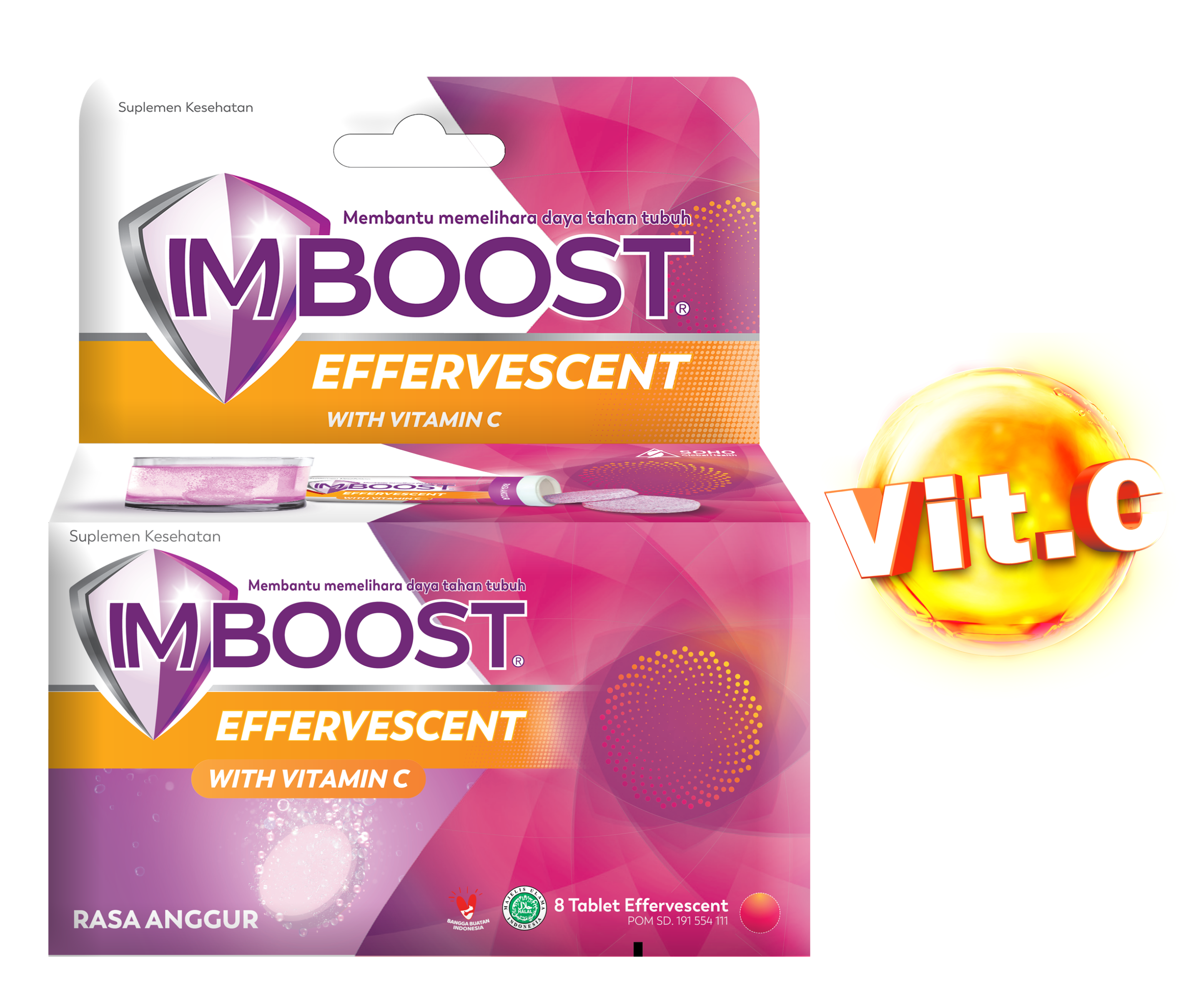 EFFERVESCENT GRAPE TUBE 8 TABLET